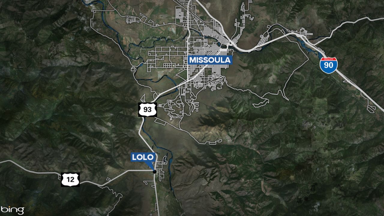 Lolo and Missoula map