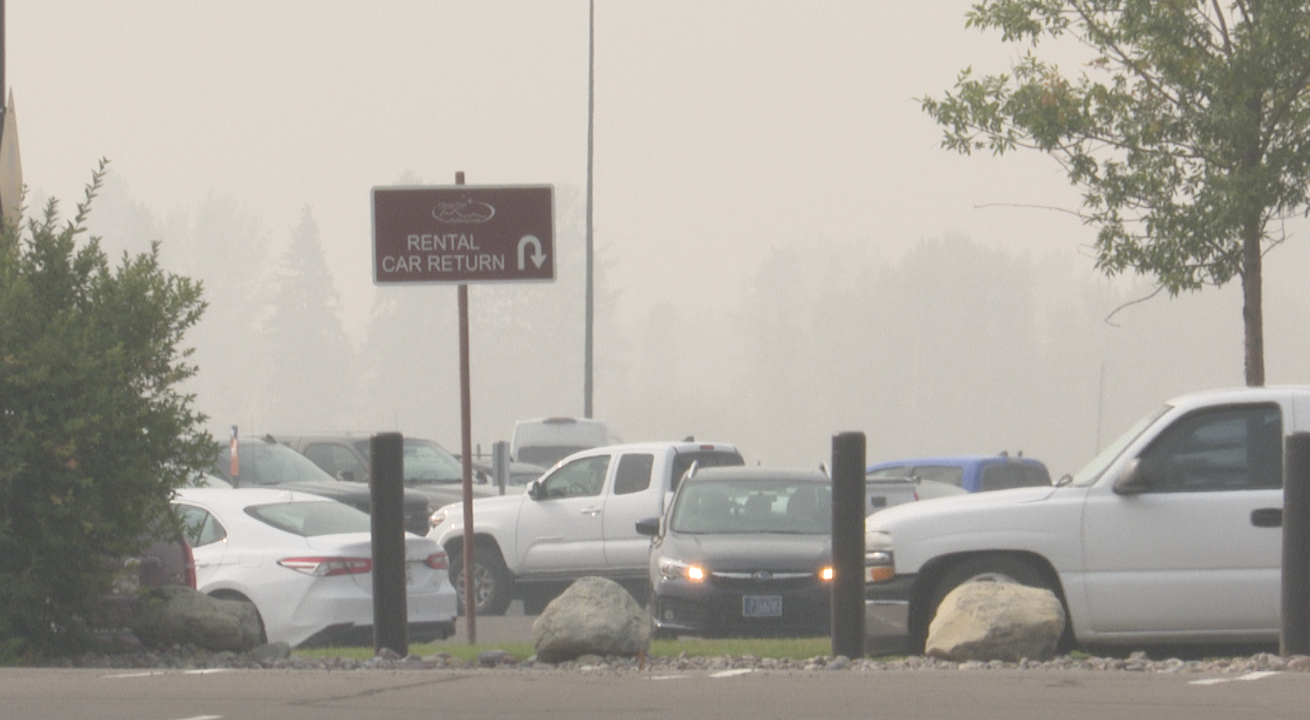 Flights Continue At Glacier Park International Airport As Smoke Limits Visibility