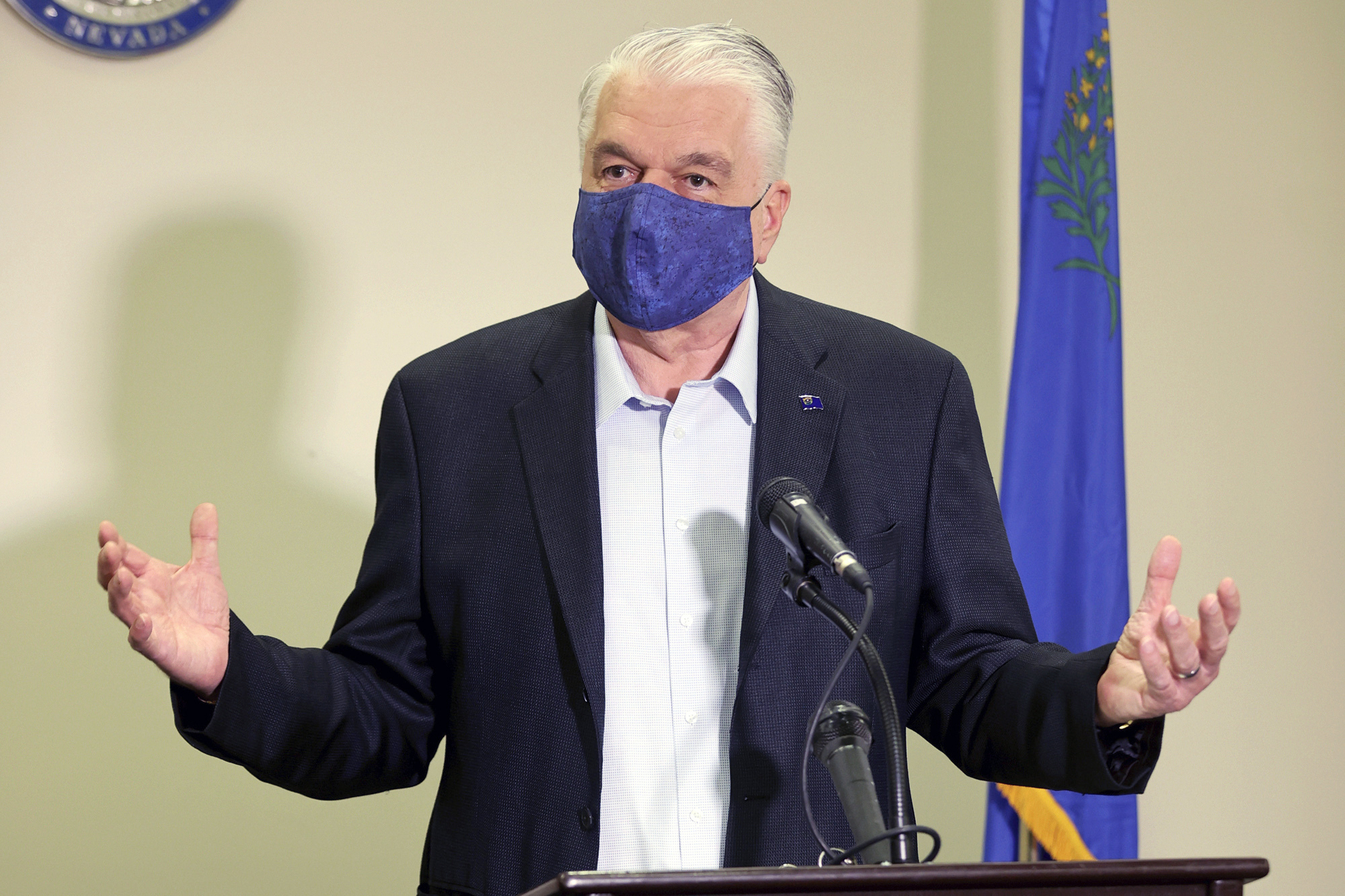 Virus Outbreak Sisolak Interview