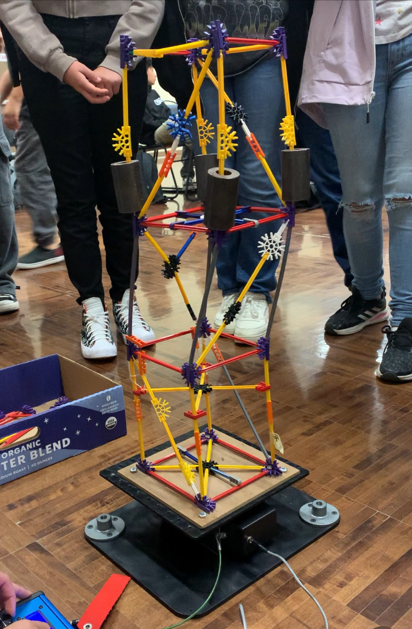 STEM students compete in UCSD's Seismic Outreach K'Nex Competition