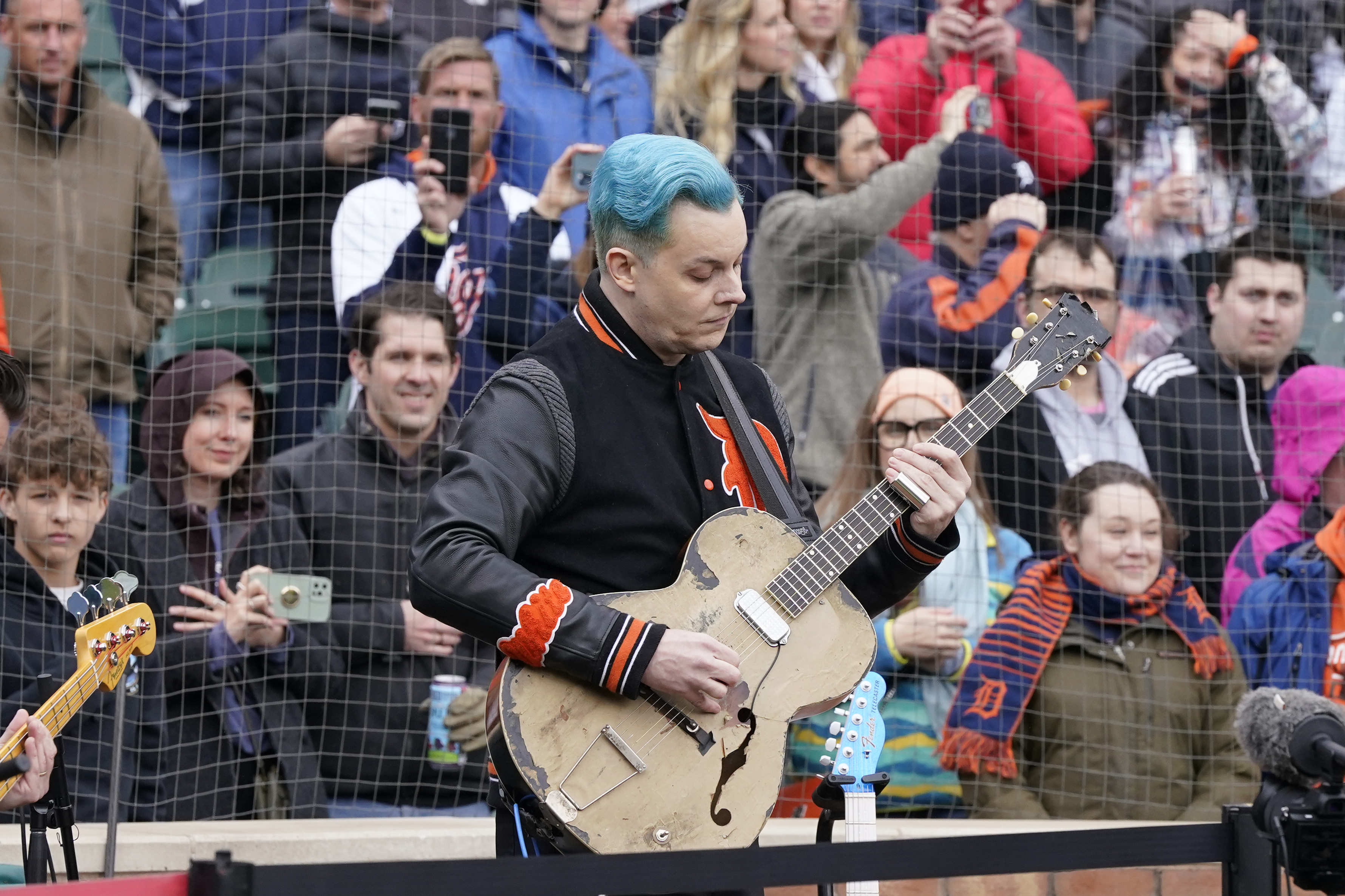Jack White National Anthem White Sox Tigers Baseball