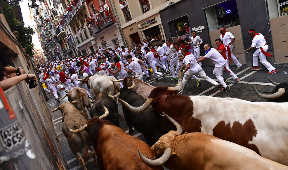 APTOPIX Spain Running of the Bulls