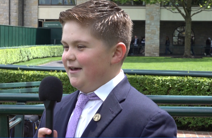 William Huffman Keeneland Kid Reporter