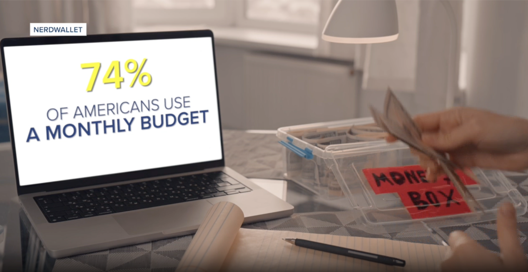74% of Americans use a monthly budget