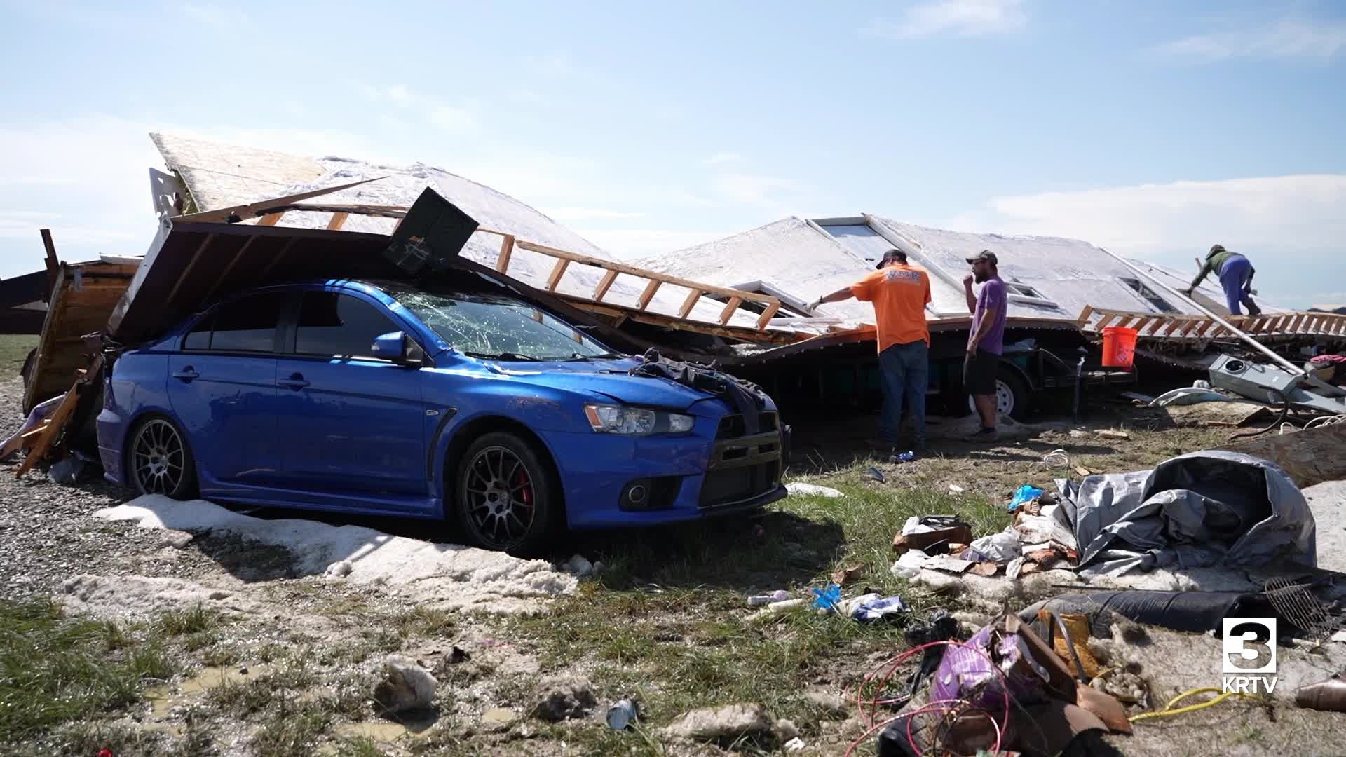 Montana family's home flipped upside down by storm