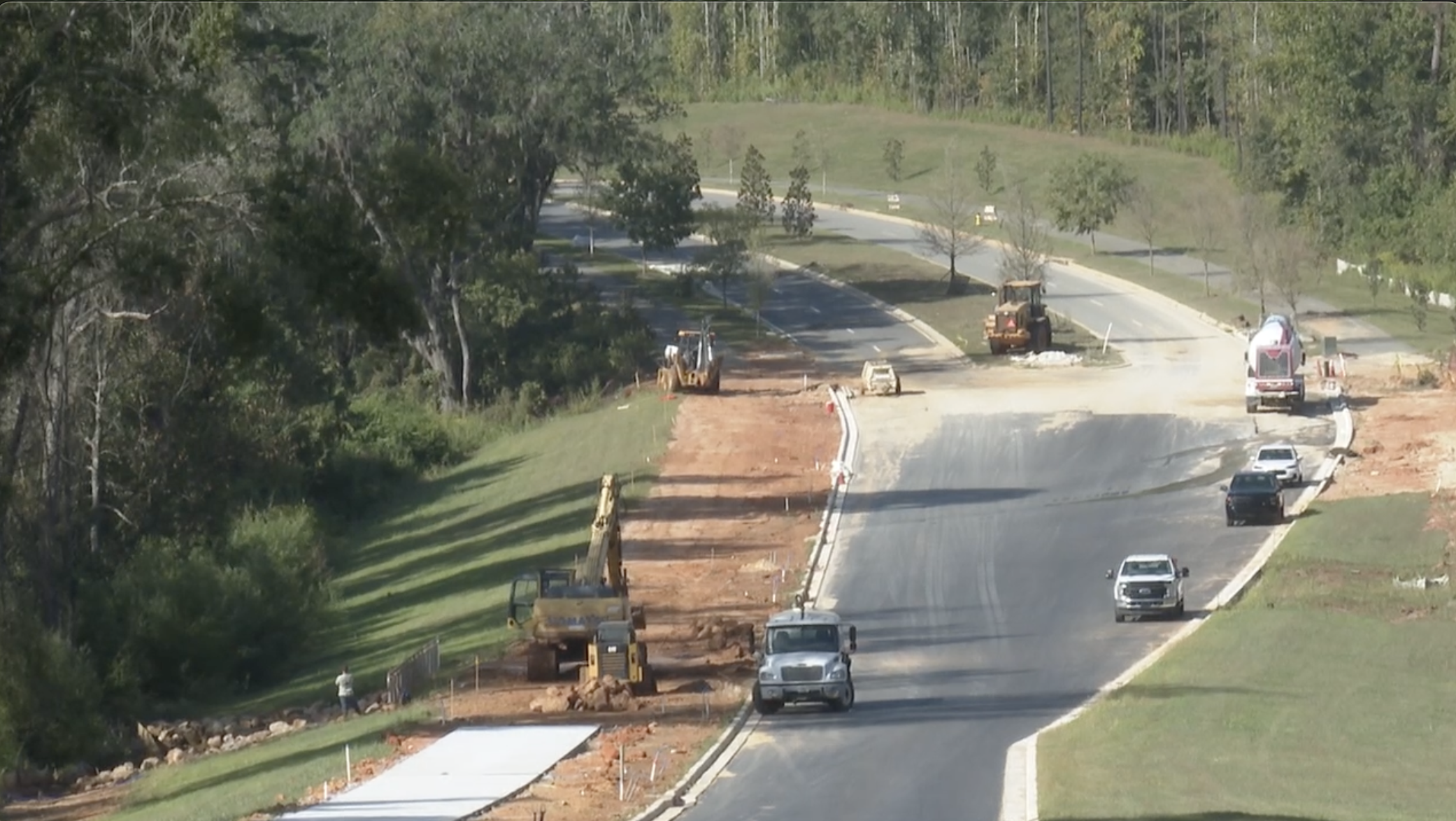 Blueprint’s NE Gateway construction on Welaunee Blvd makes significant progress, now visible near I-10 