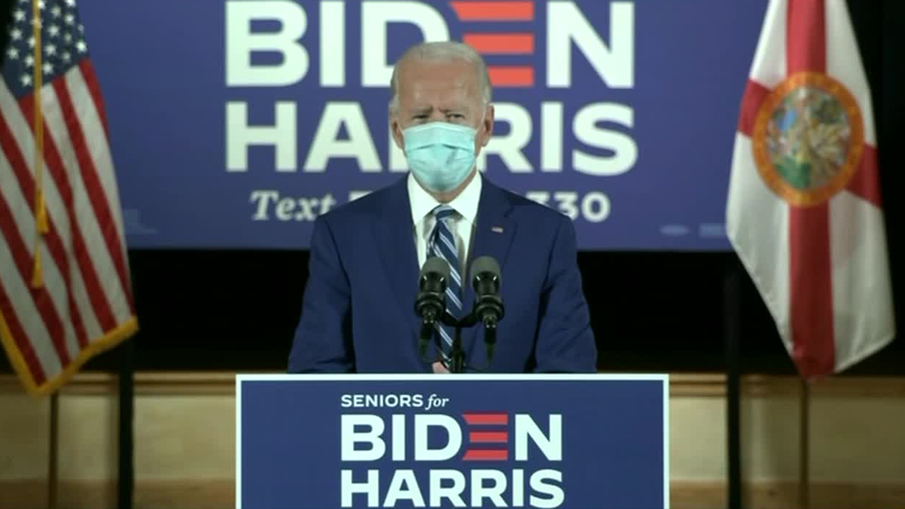 Joe Biden campaigns in Pembroke Pines, Oct. 13, 2020