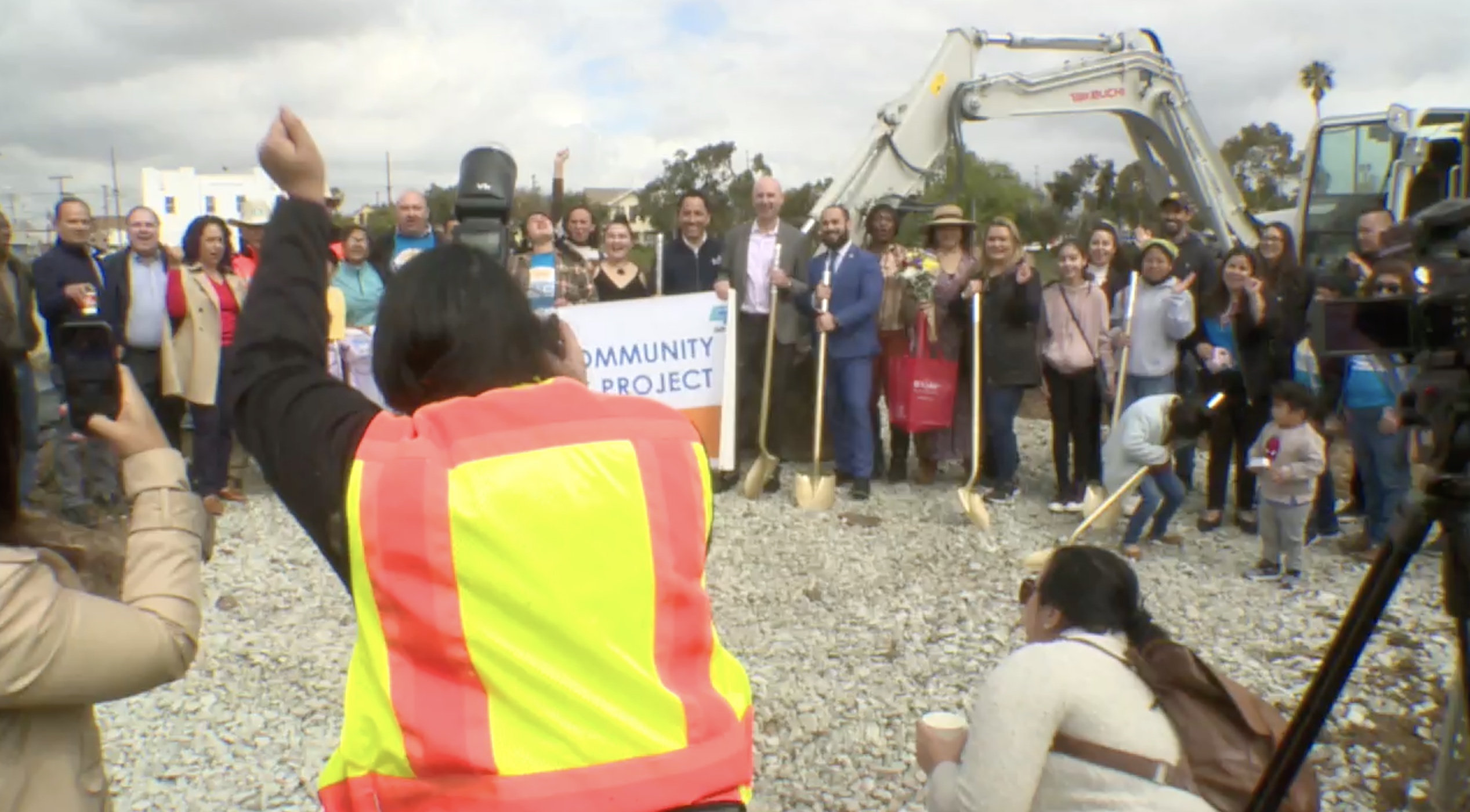groundbreaking ceremony at future Barrio Logan park
