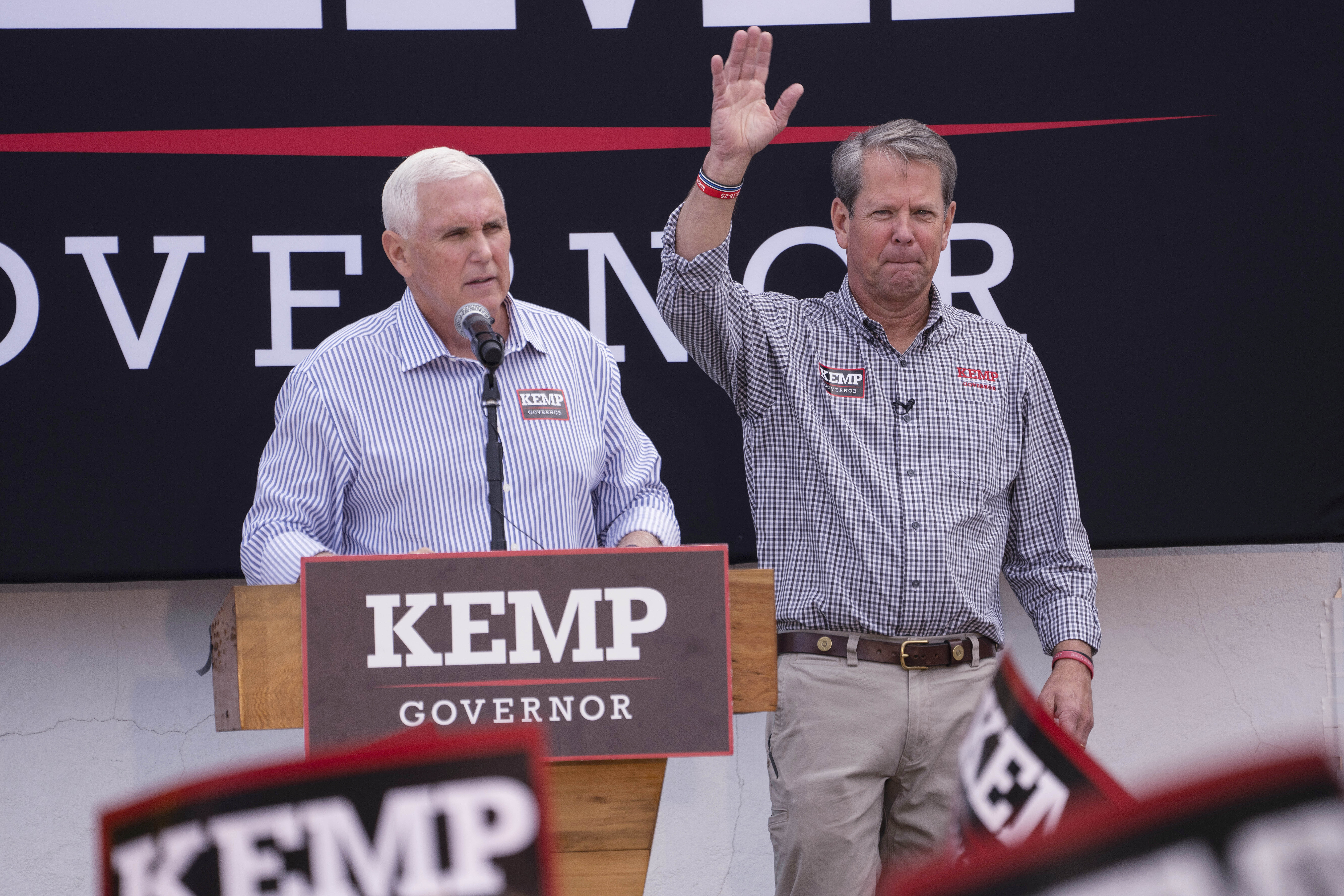 Mike Pence, Brian Kemp