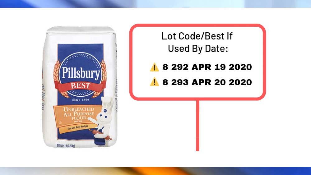Hometown Food Company on March 11, 2019 announced a voluntary recall on select Pillsbury Unbleached All Purpose Flour products because they may be contaminated with Salmonella.