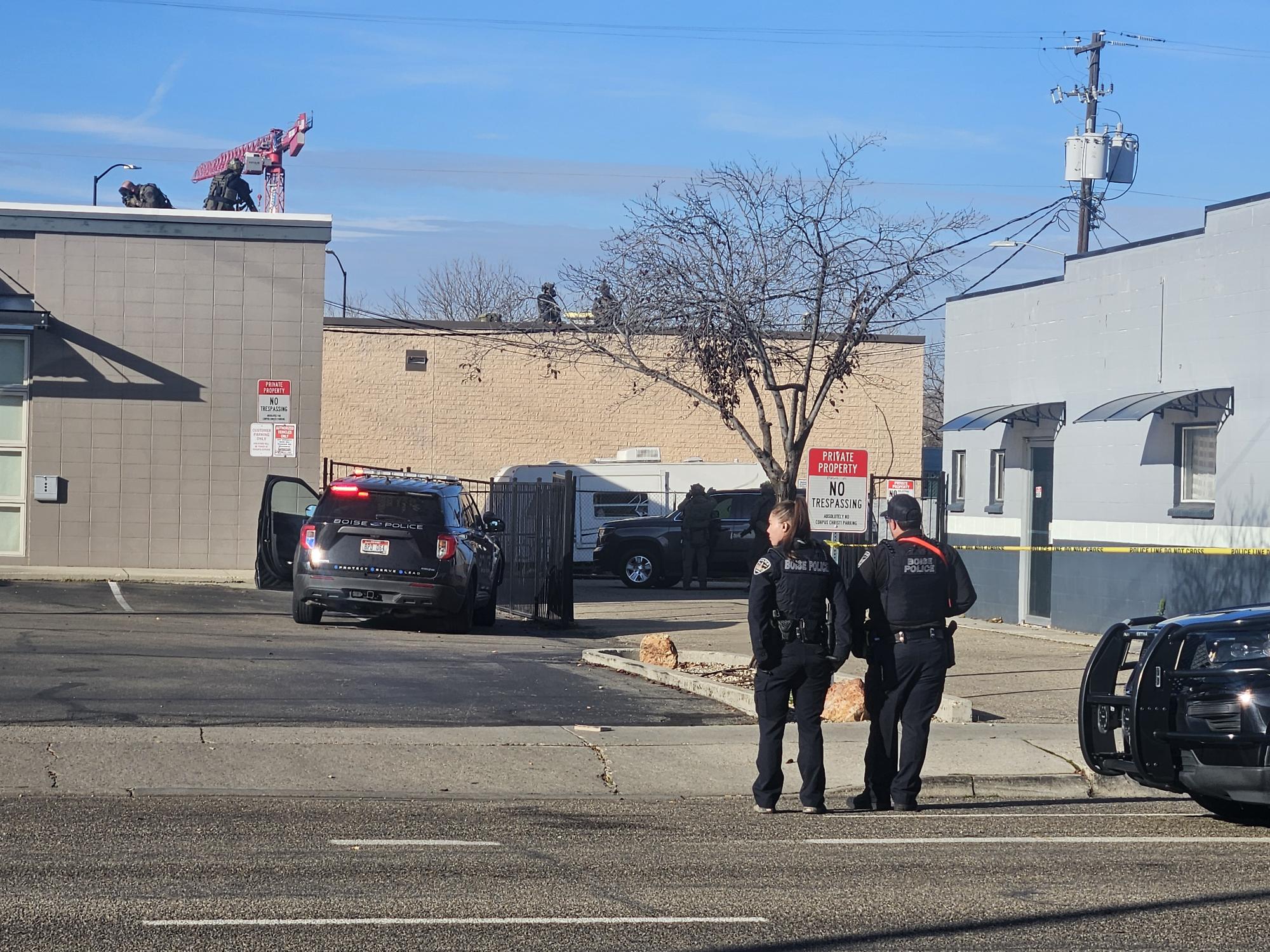 Police presence near downtown shelters