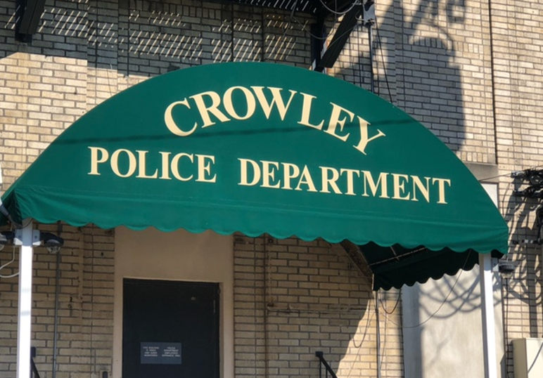 Crowley Police Department sign 