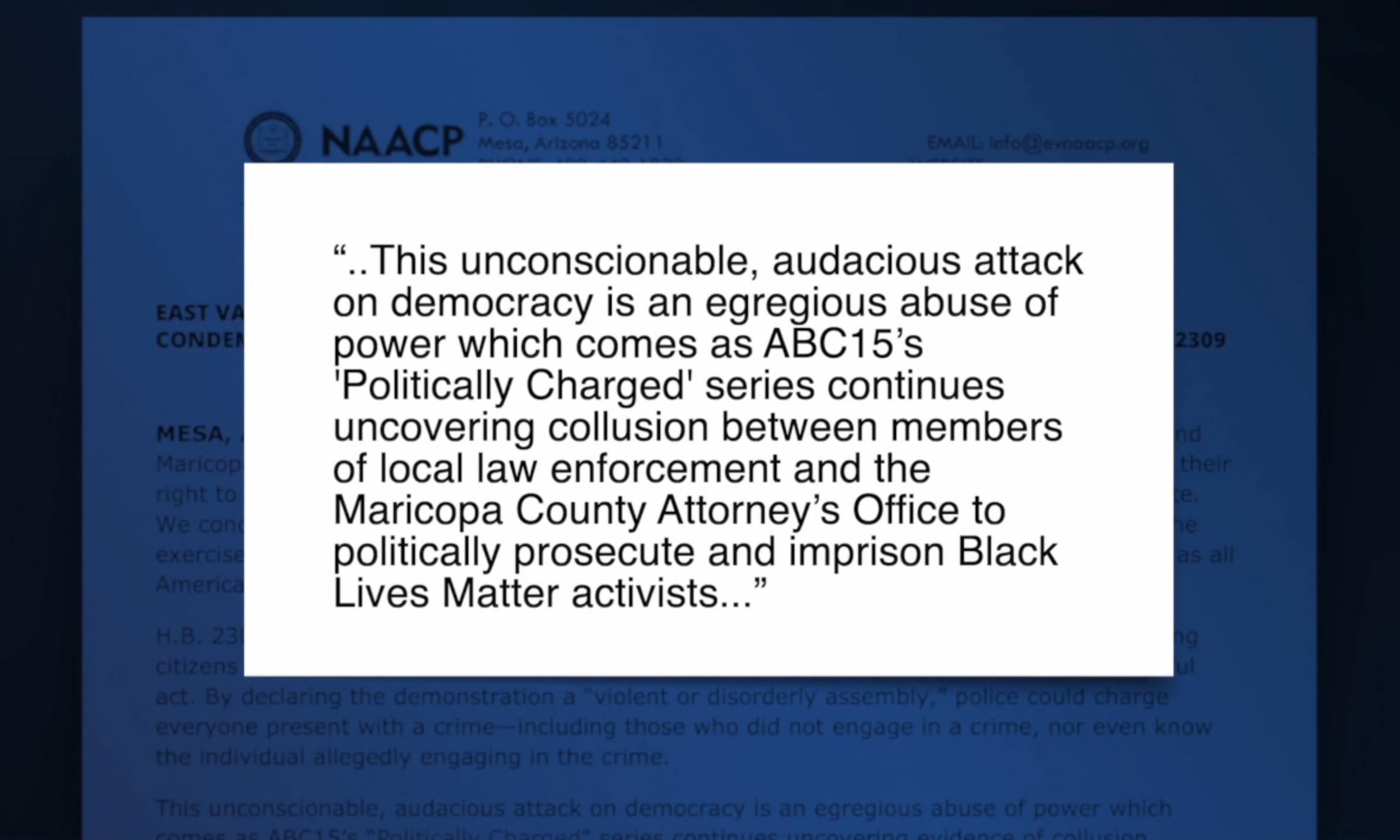 Valley NAACP branches condemn bill that could give police power to punish demonstrators