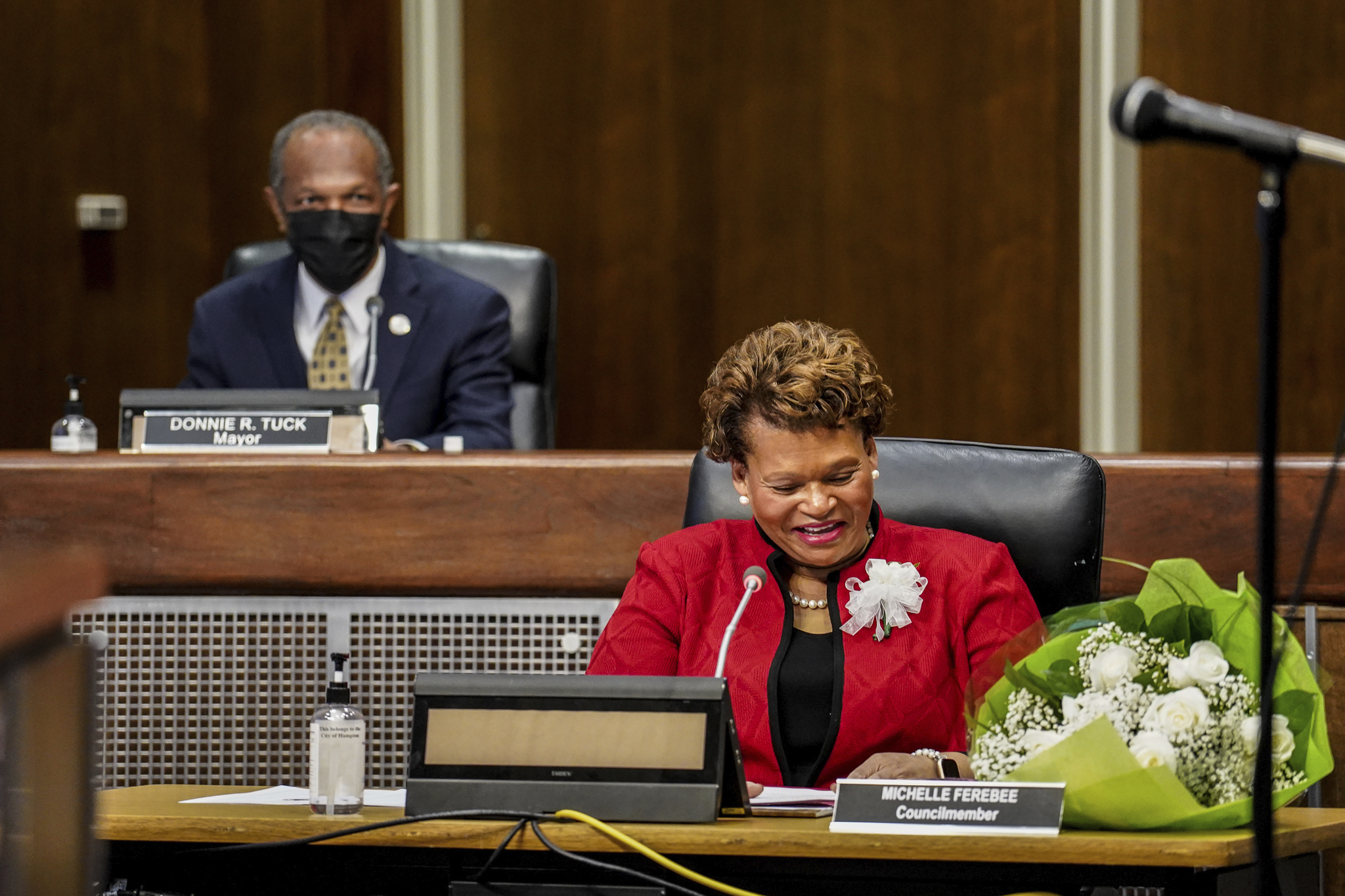 Michelle Ferebee sworn into Hampton City Council (January 12) 