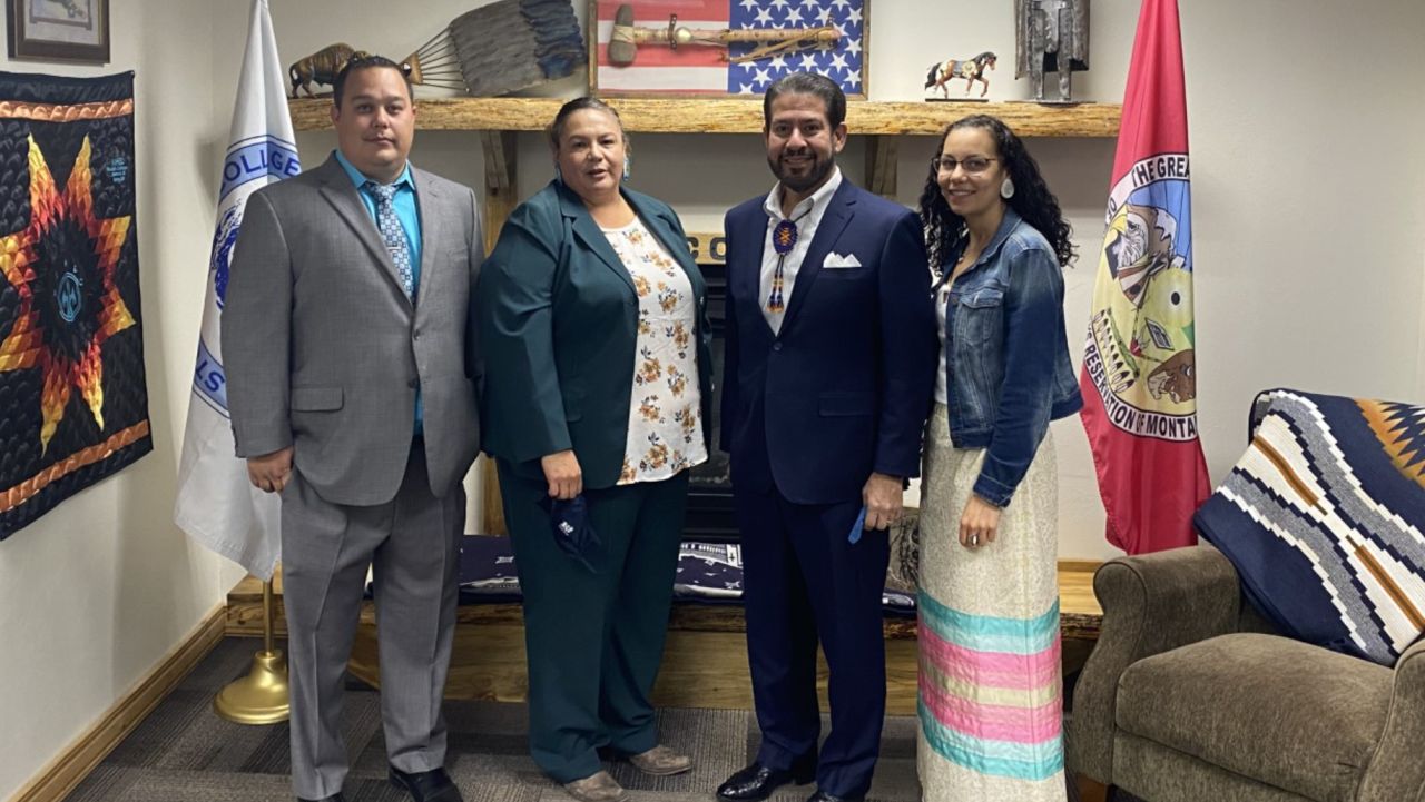 Stone Child College forges partnership with Texas official
