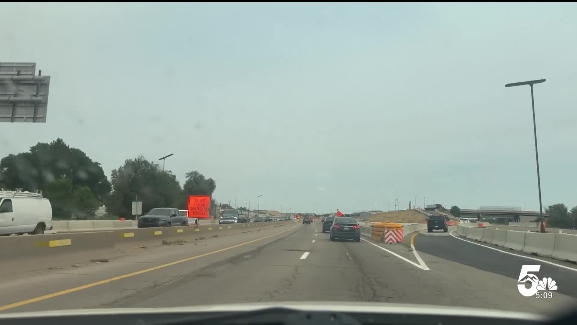 I-25 and Highway 50 Construction Zone