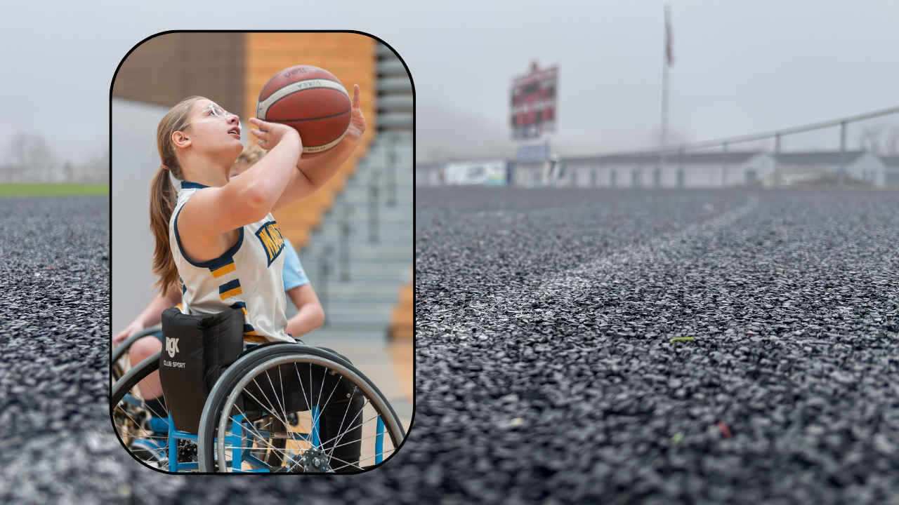 14-year-old Lucy Rate wants the world to know wheelchair sports are 'not easy sports' 