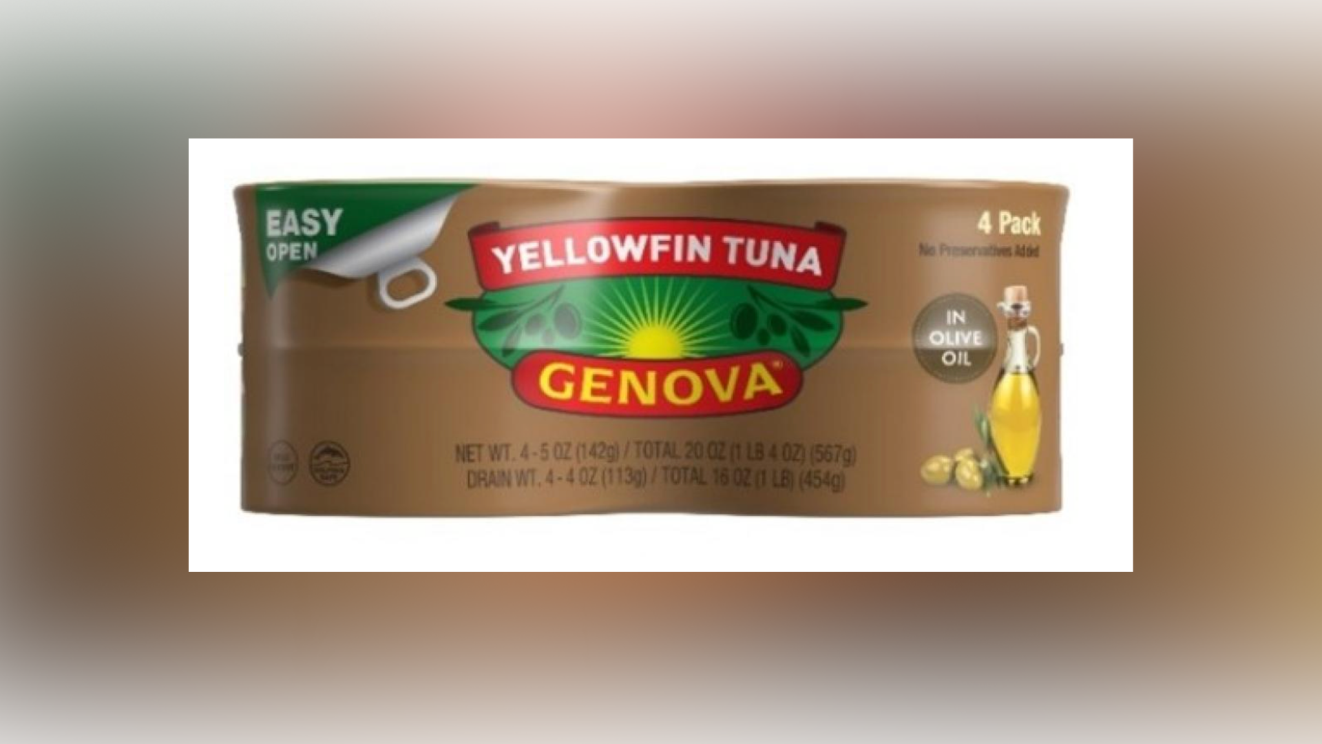 A can of recalled tuna.