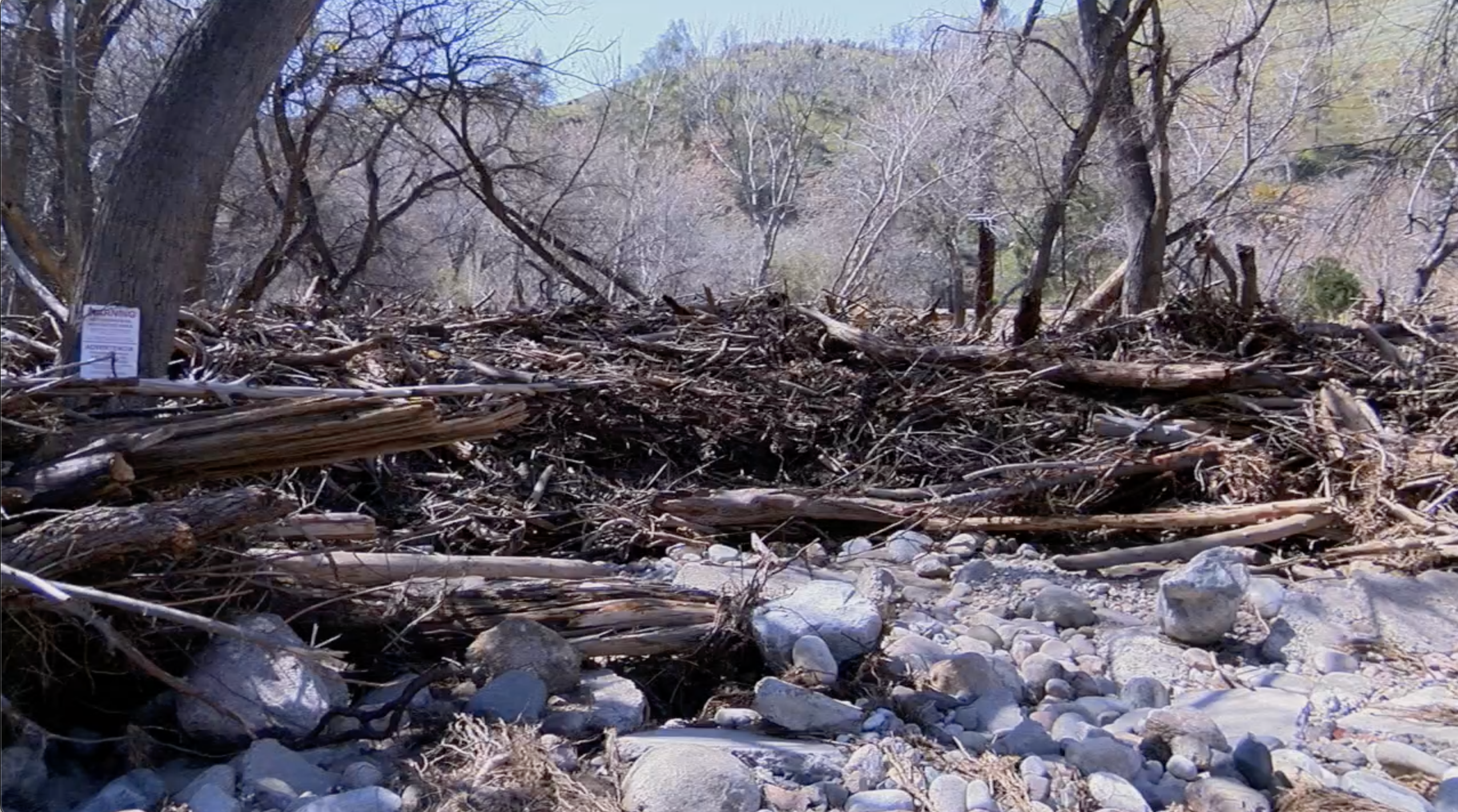 debris at frandy's campground in kernville