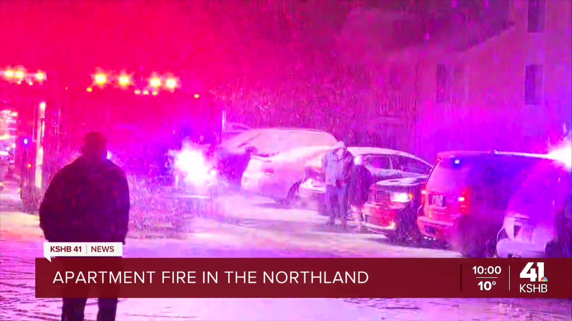 Monday night Northland apartment fire sends residents into the cold and snow  