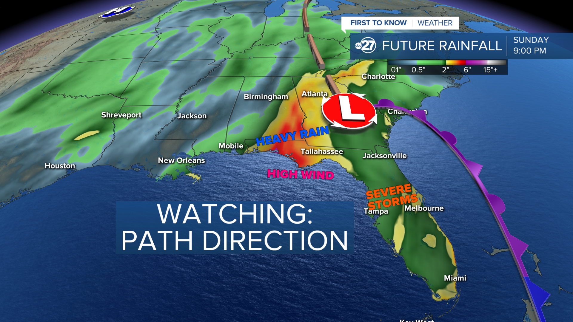 Low pressure to bring impacts to most of Florida Saturday into Sunday