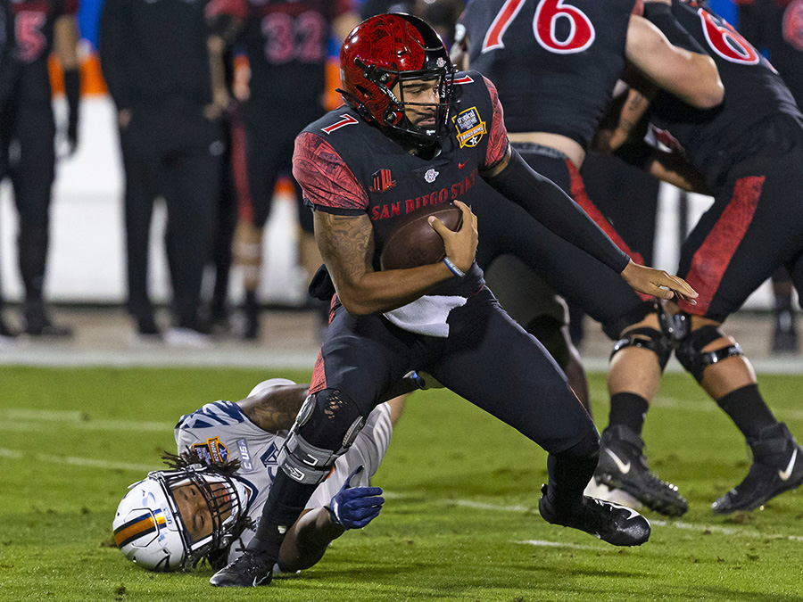 Frisco Bowl Football sdsu lucas johnson