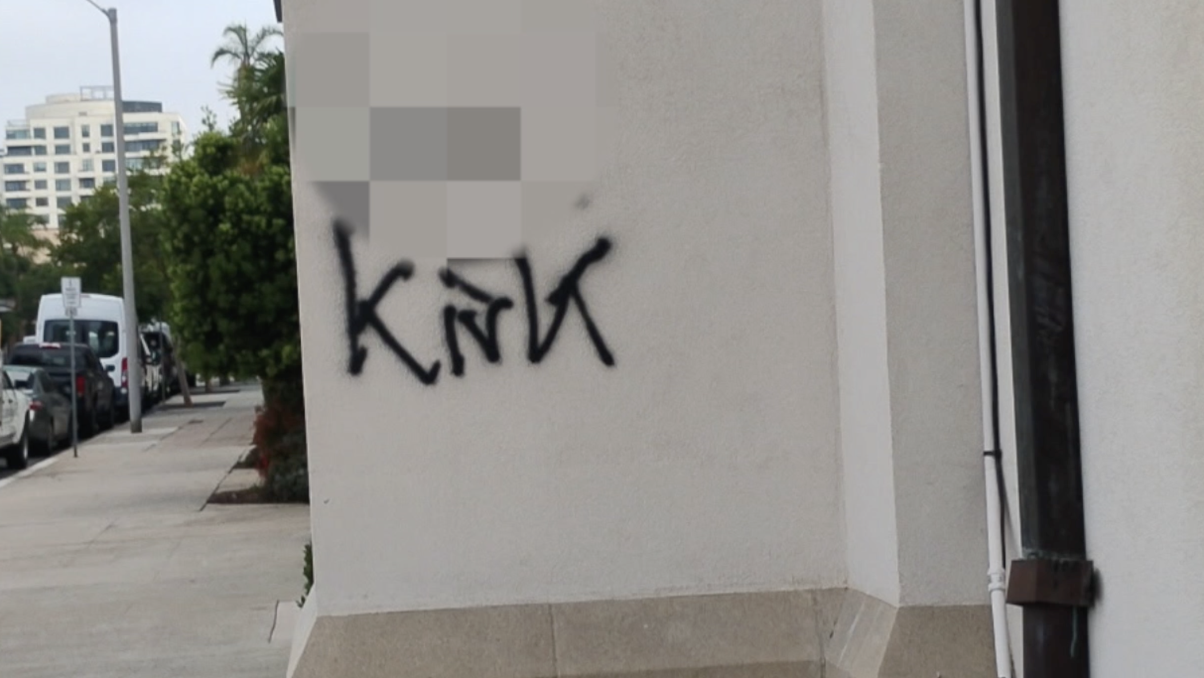 Bankers Hill church vandalized with graffiti referencing Charlie Kirk