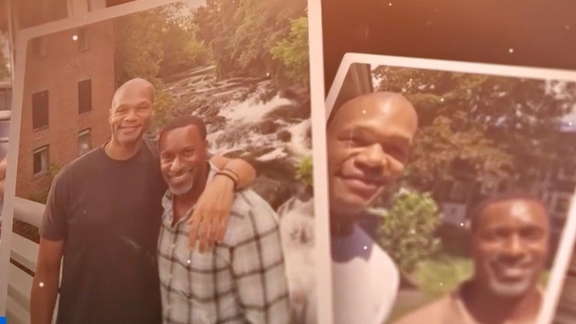 This combination of photos shows friends David McClain and Jamal Jones.