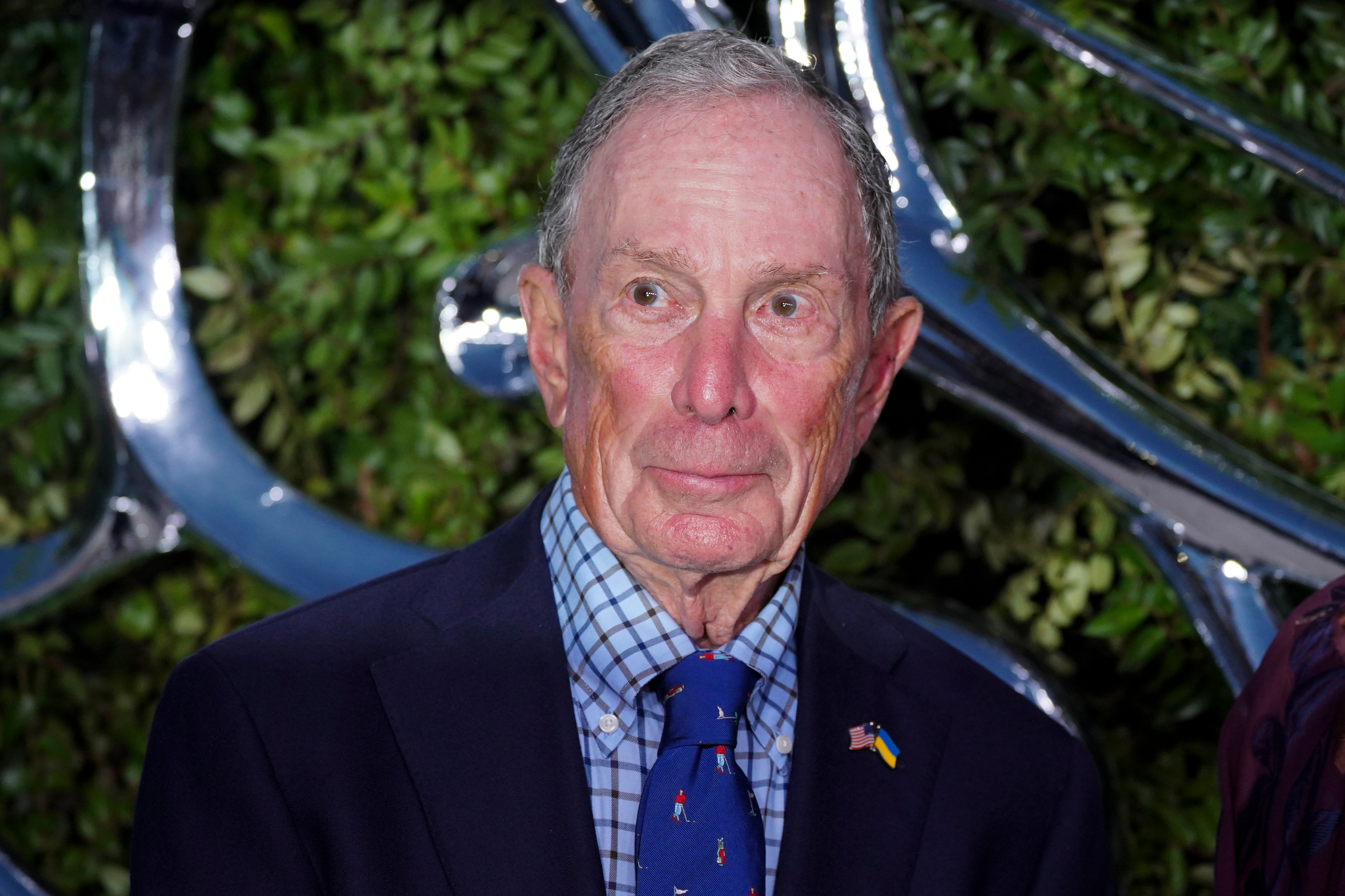 Michael Bloomberg arrives at the opening night celebration for the Lucas Museum of Narrative Art, Saturday, Sept. 19, 2026, in Los Angeles. 