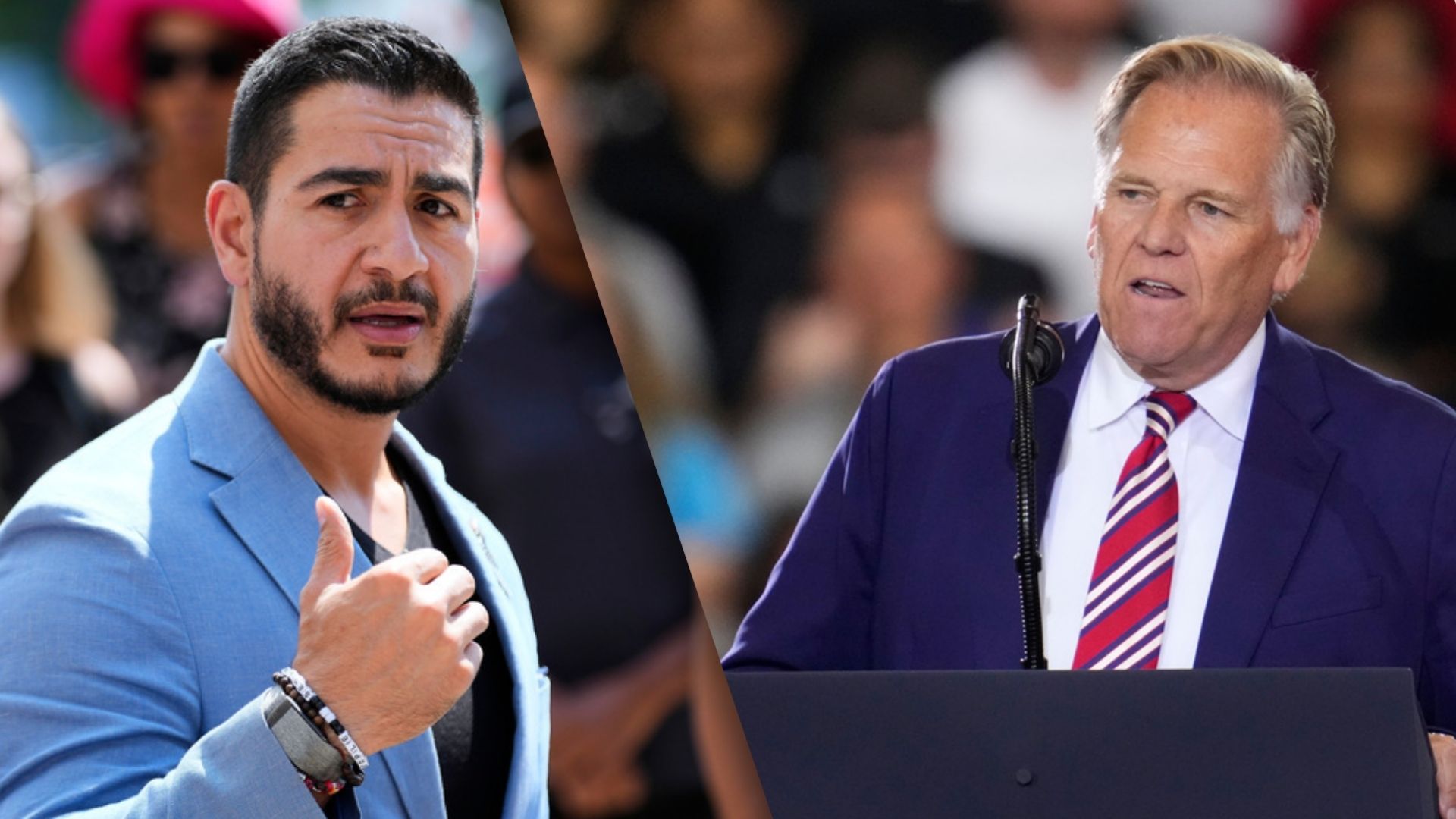 Abdul El-Sayed and Mike Rogers