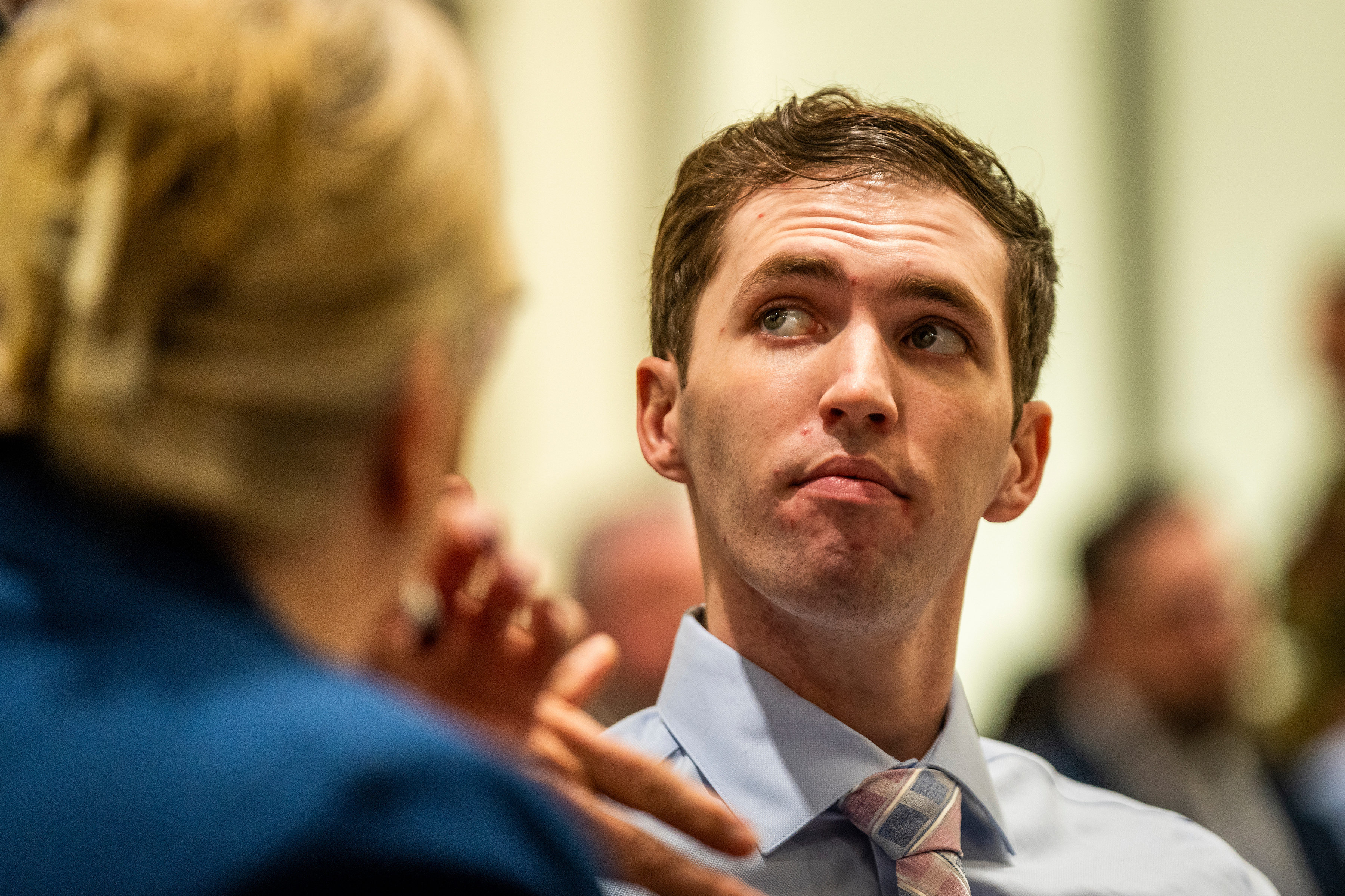 Tyler Robinson, who is accused of fatally shooting Charlie Kirk, appears during a hearing in Fourth District Court in Provo, Utah, on Dec. 11, 2025.