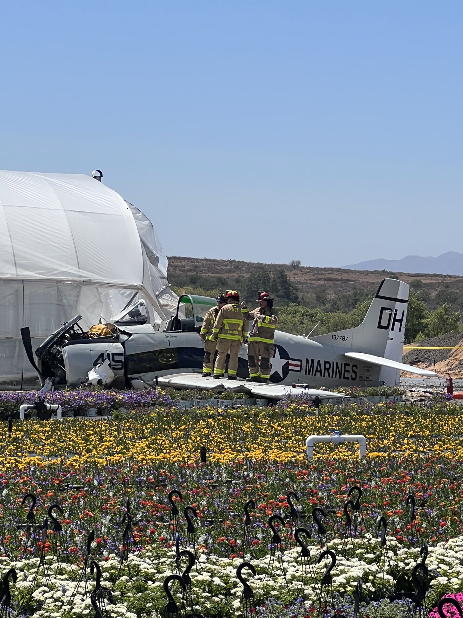 Small plane crash in Fallbrook