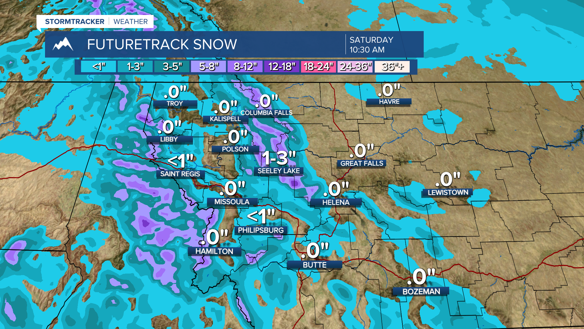 System brings snow to western Montana Friday through Saturday