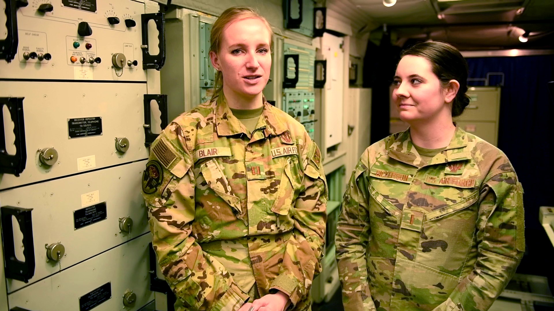 Captain Marie Blair and 2nd Lieutenant Allison Dickerson