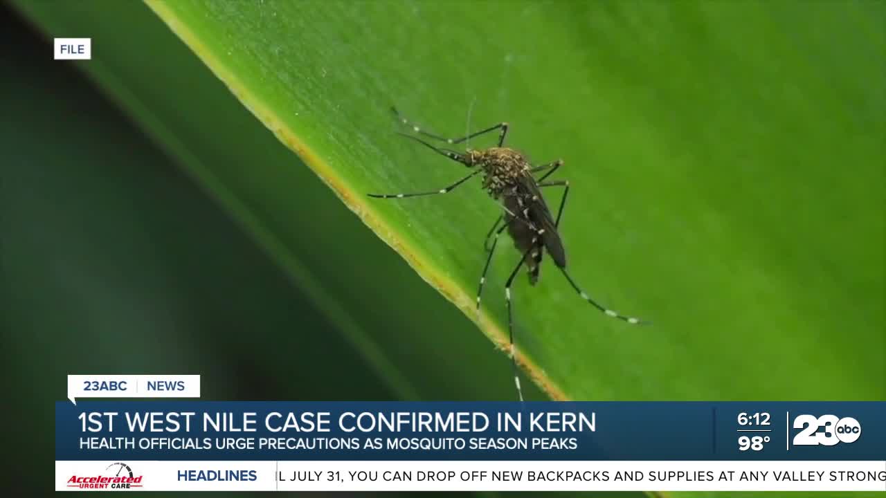 First human case of West Nile virus confirmed in Kern County this year