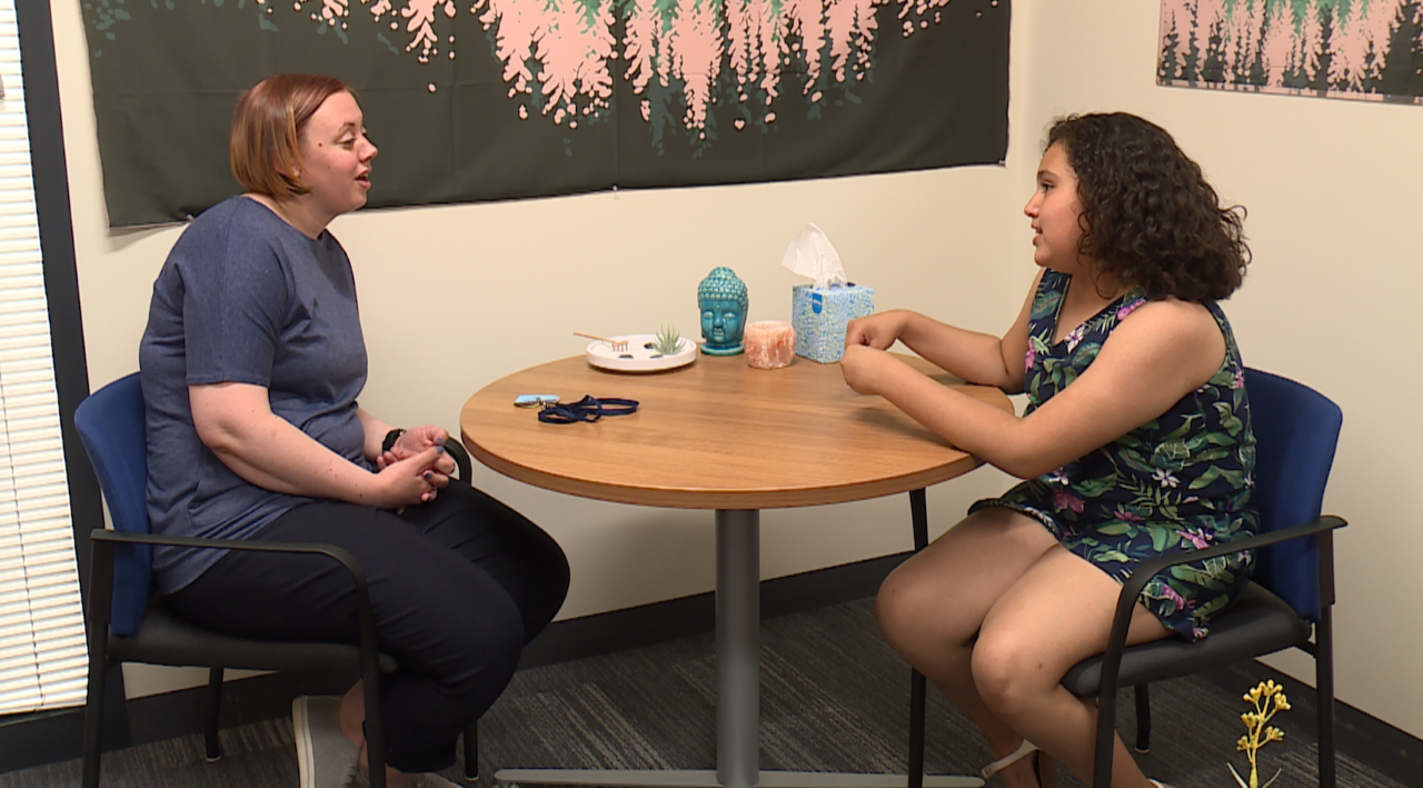 Alondra in the KCKPS care clinic 