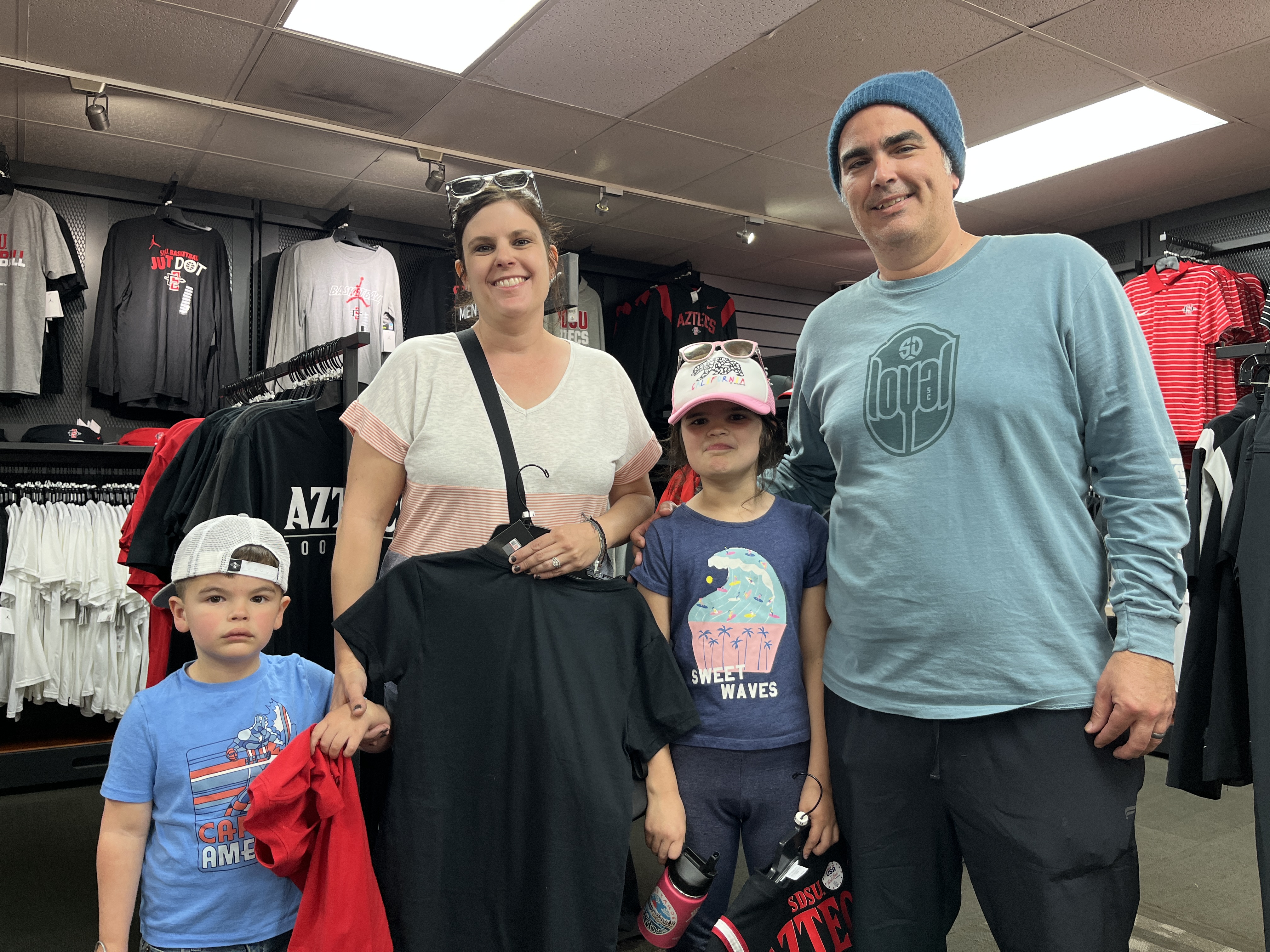 Robert Carrillo with wife and kids