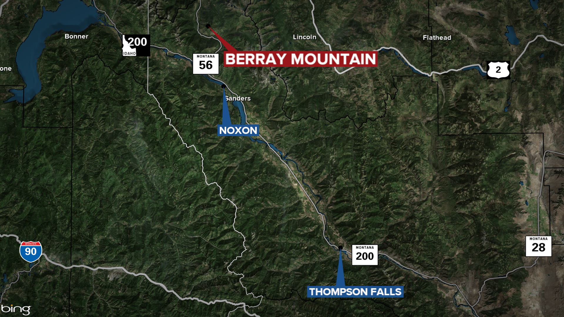 Noxon Grizzly Bear Death Map