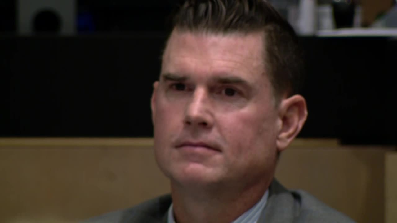 Tim Ferriter listens to prosecutor questioning potential juror during jury selection, Oct. 2, 2023