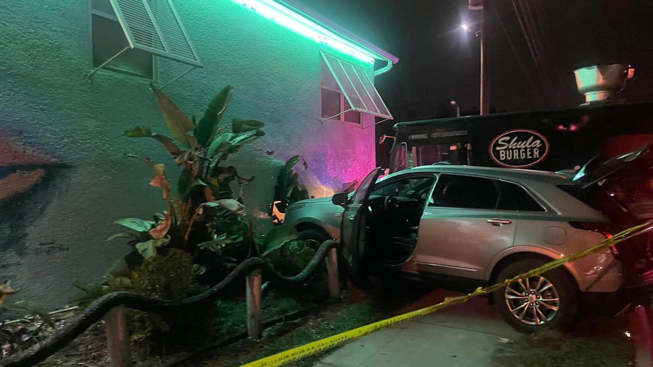 Car crashes into Ukelele's