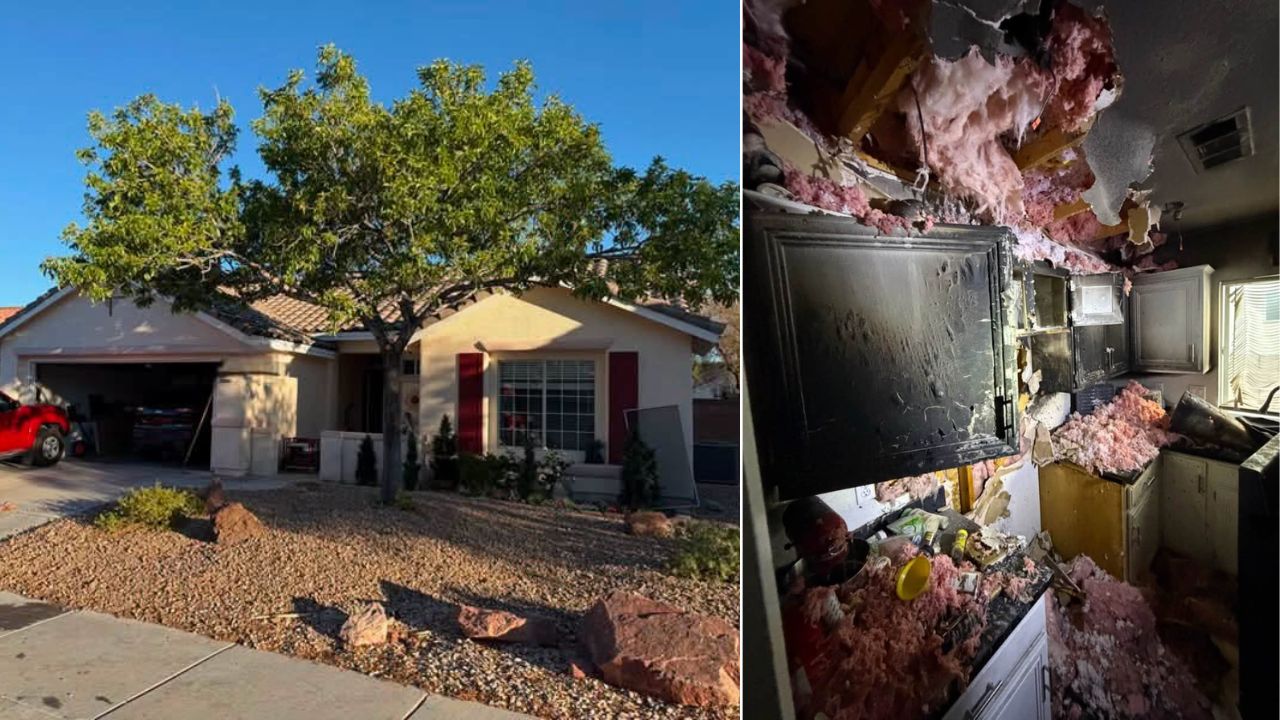 Fire in 7000 block of High Stream Avenue in northwest valley