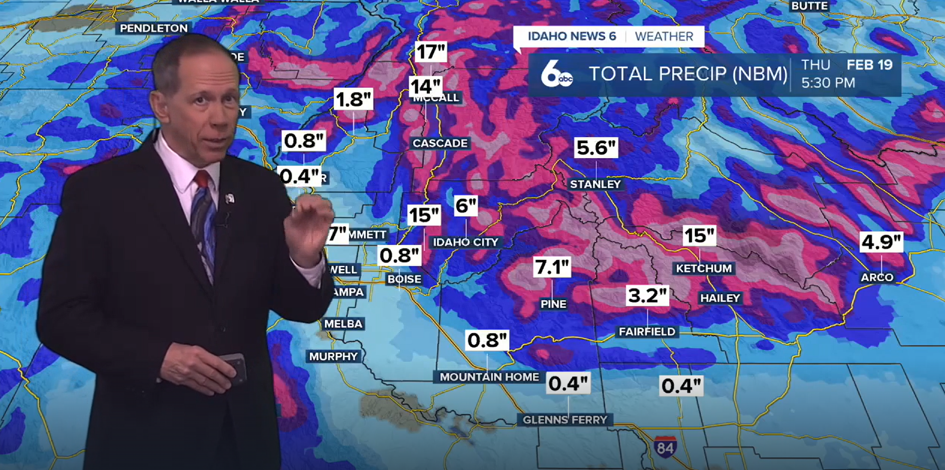Snow Forecast, Idaho