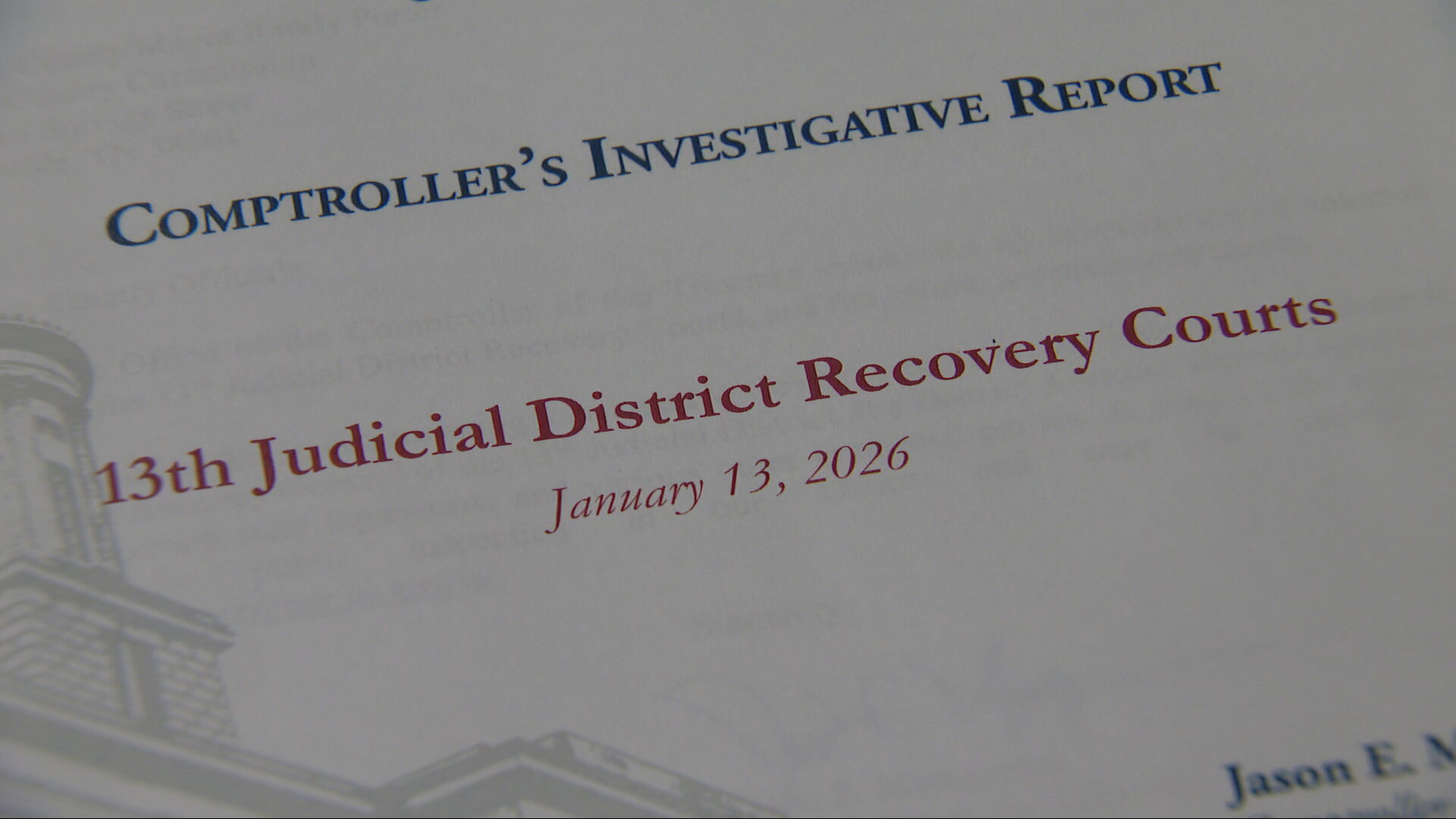 Investigative report