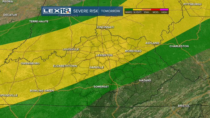 Severe risk tomorrow