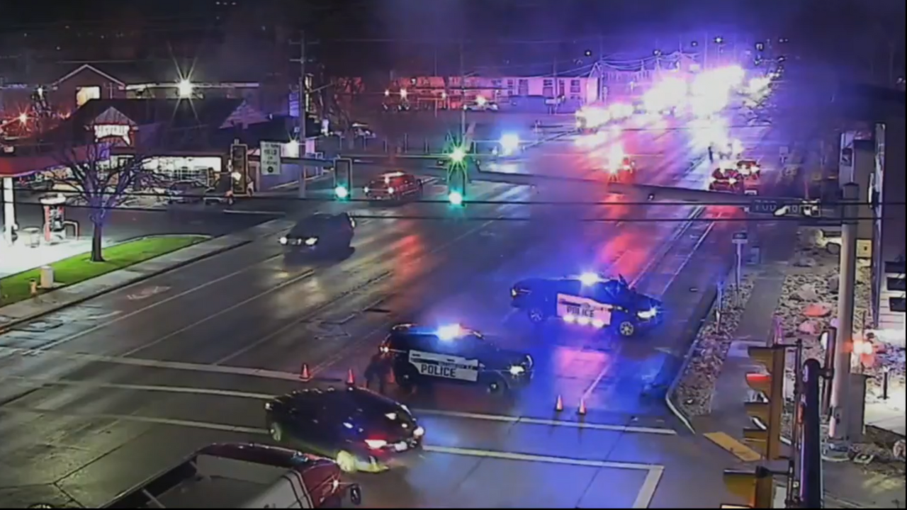 Police responding to the scene of a shooting in Salt Lake City. 