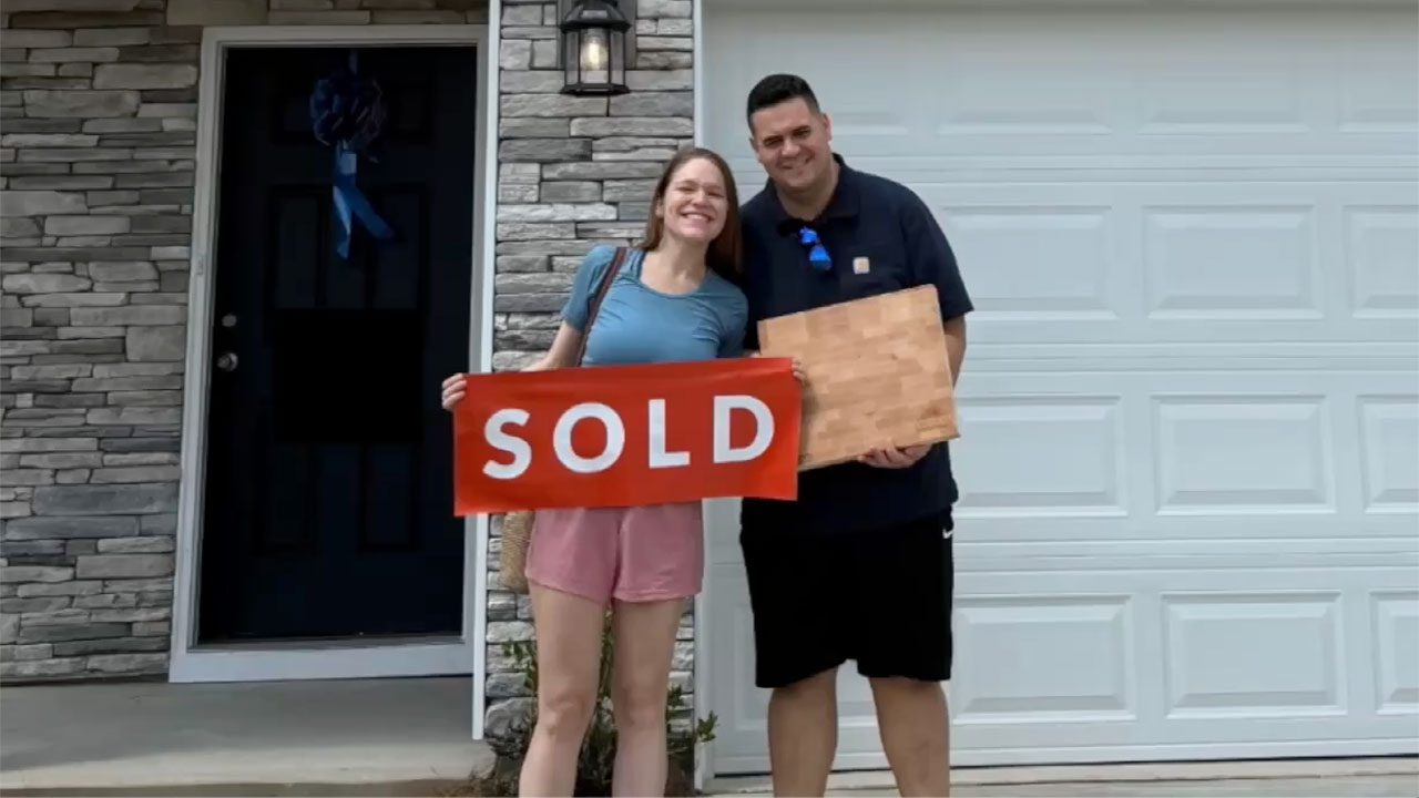 Sydney Buckley and Rene Barajas moved from Boynton Beach and bought a home in Greenville, South Carolina.