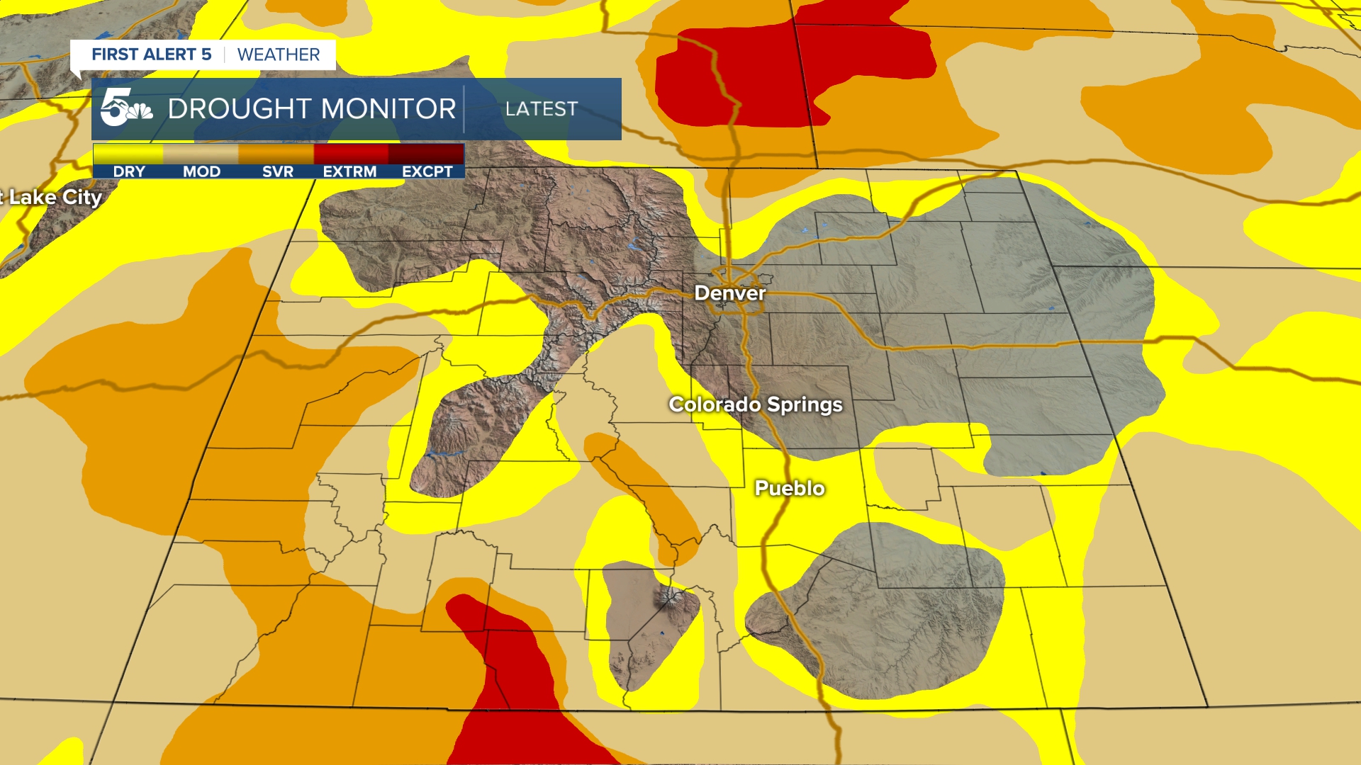 Colorado Drought Monitor as of April 10th, 2025