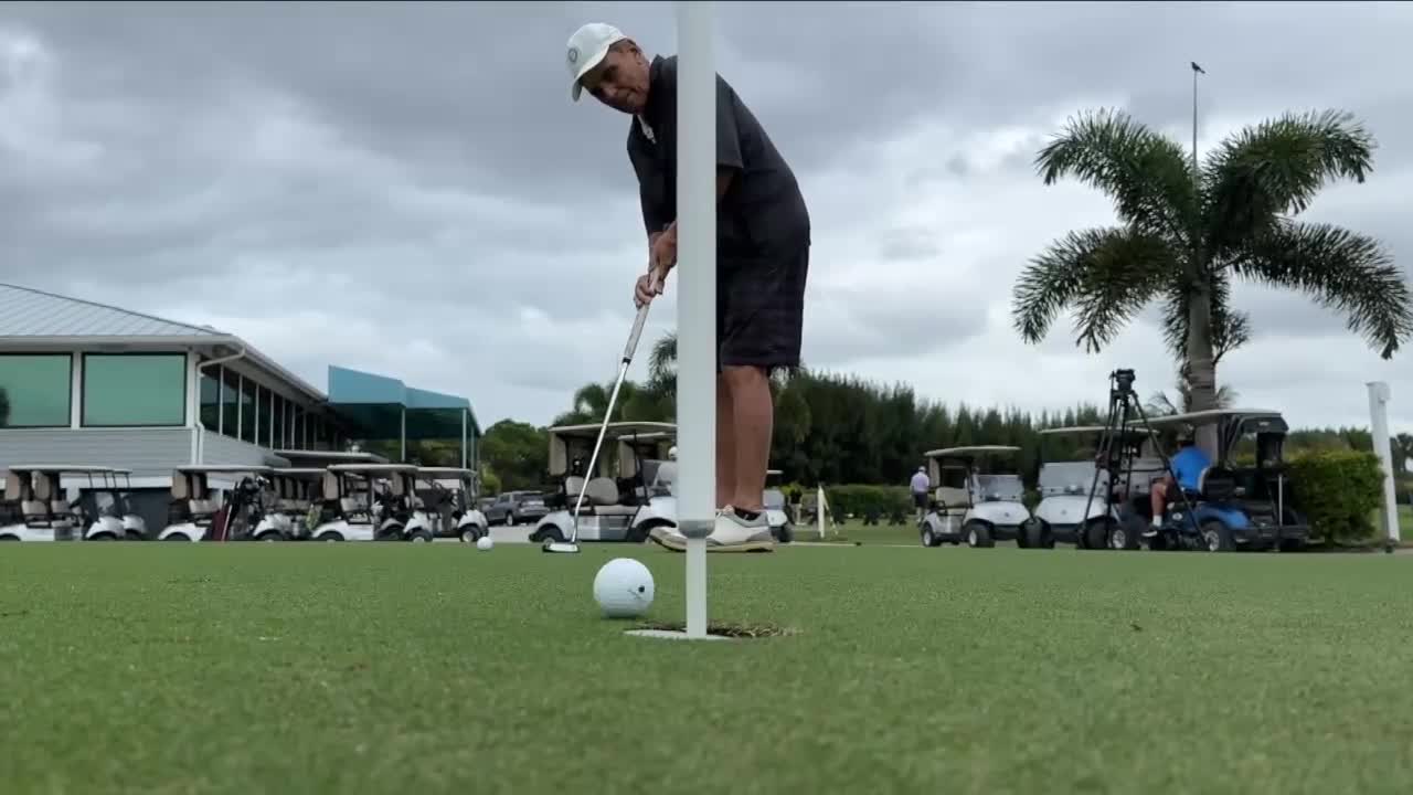 Hole-in-one golfer