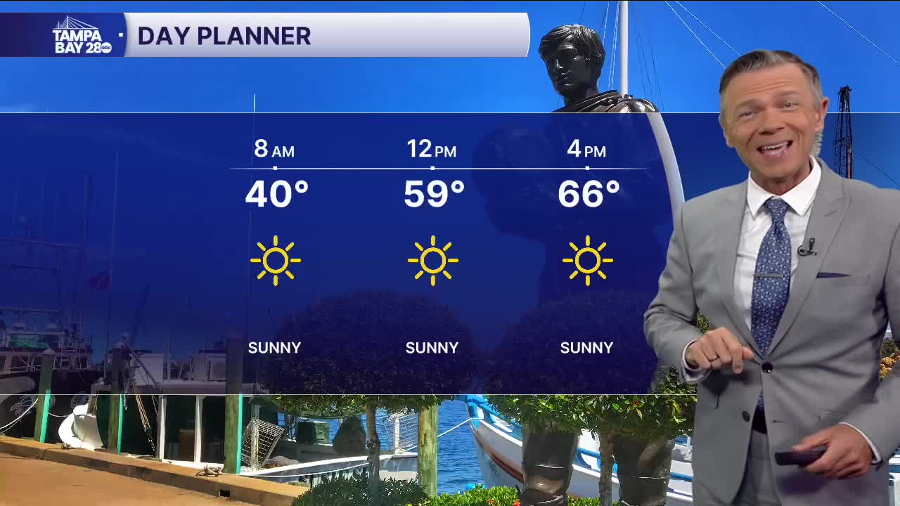 Forecast: Sunny and milder with highs in the 60s