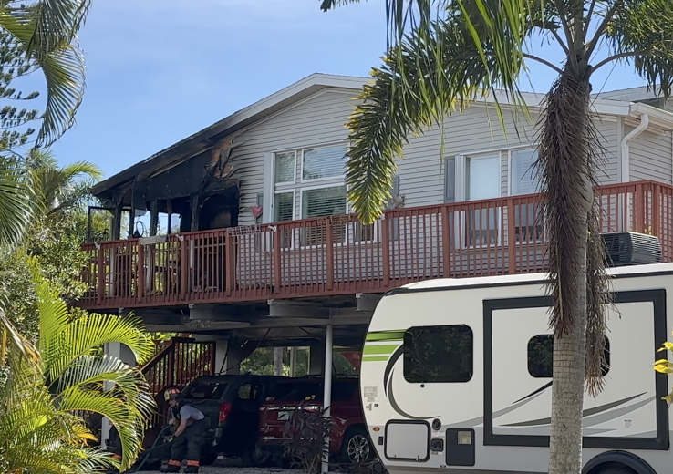 Veteran and family escape house fire in Bokeelia with help from neighbors on Veterans Day